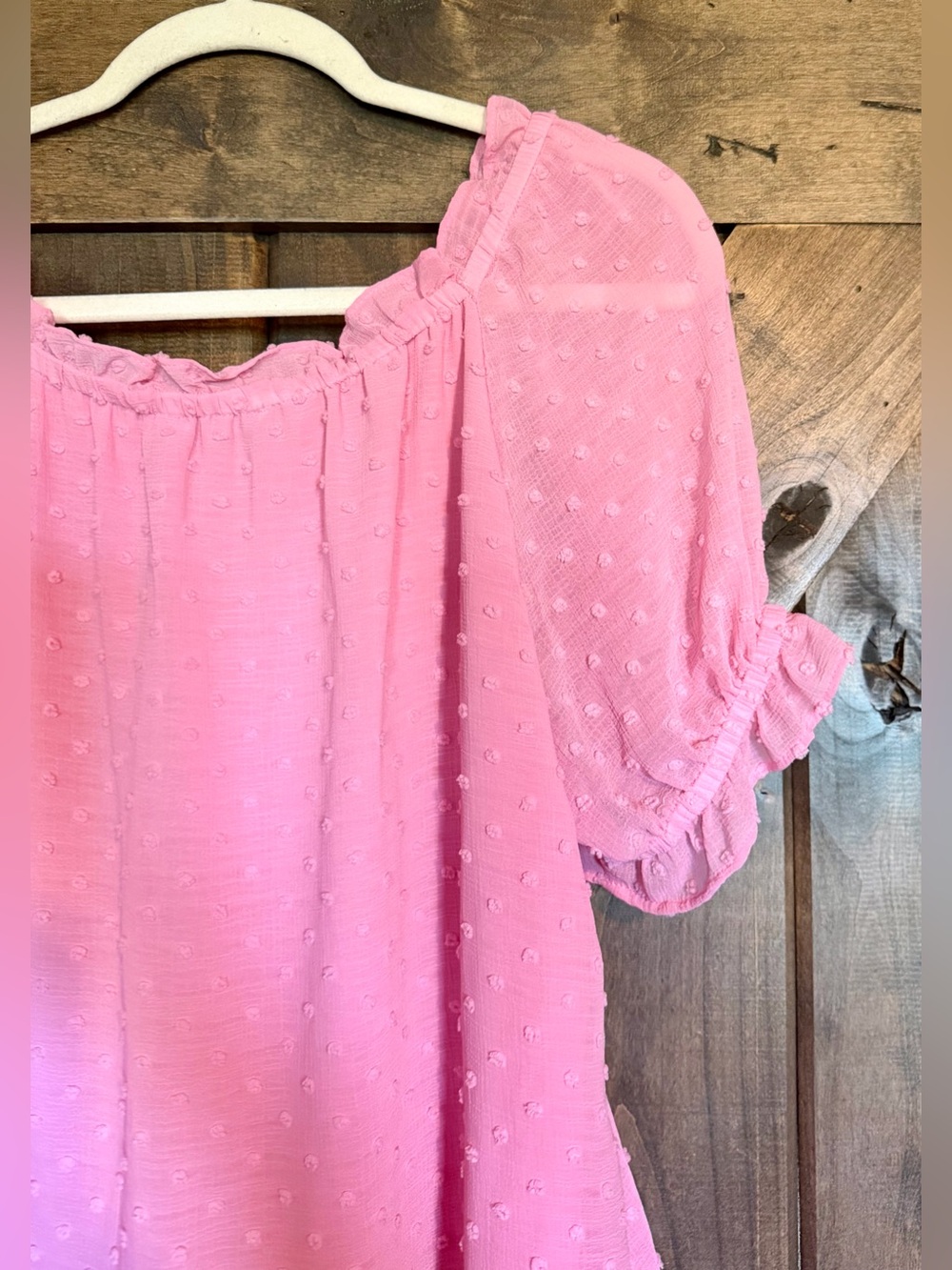 EUC CeCe Bubblegum Pink Scoop Neck Blouse - Picture 8 of 12